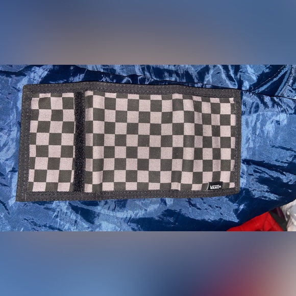 Vans off the wall Tri-fold Wallet Grey & Black Checkerboard - Picture 3 of 4